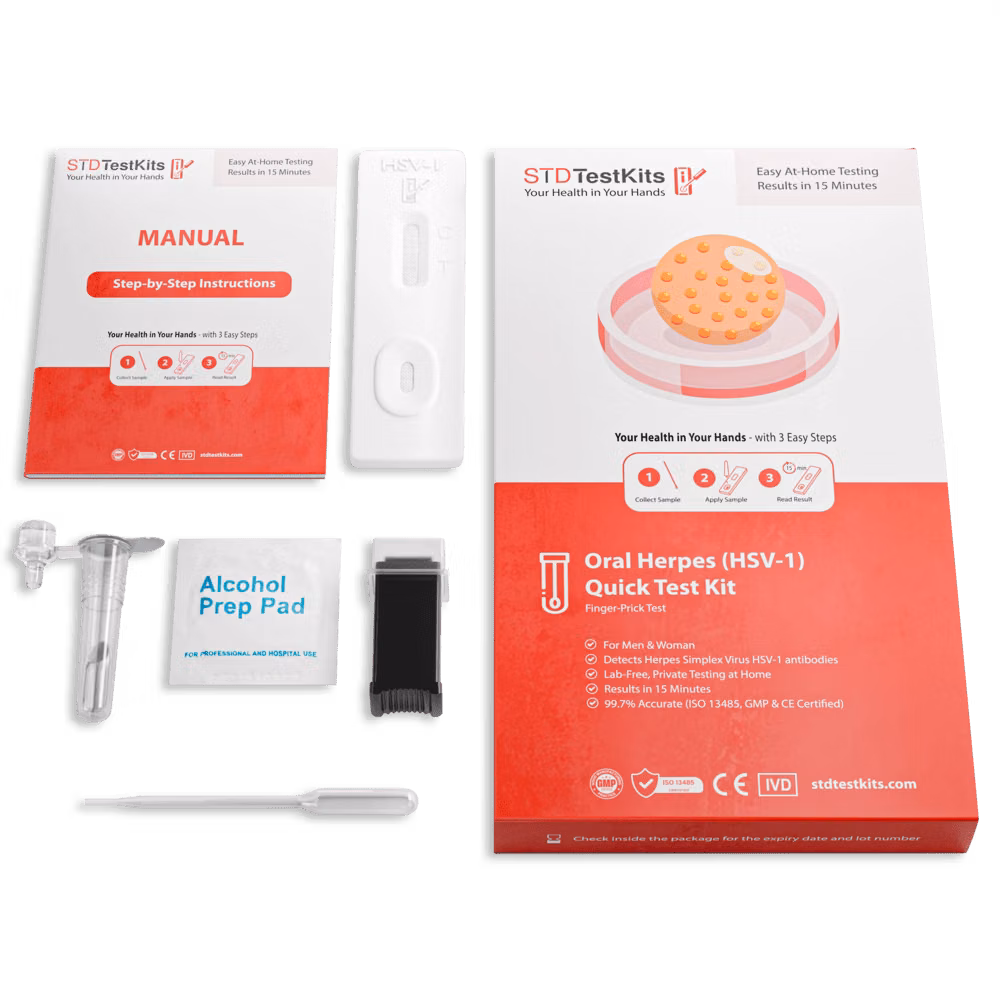 Oral Herpes (HSV-1) At-Home STD Test Kit