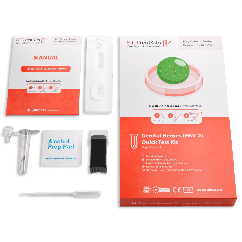 Genital Herpes (HSV-2) At-Home STD Test Kit